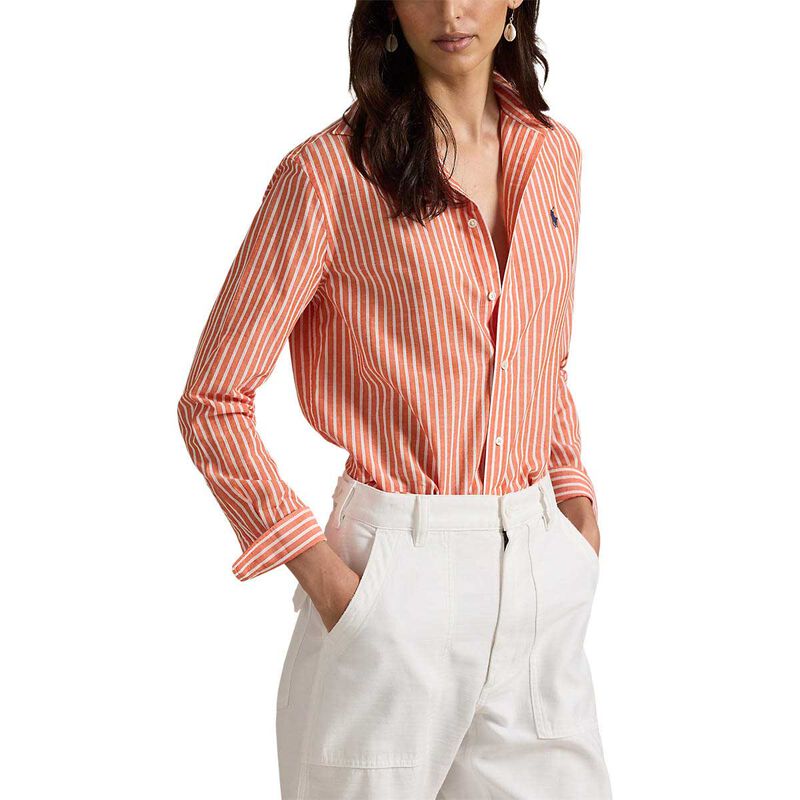 Polo Ralph Lauren Classic Fit Striped Cotton Linen Shirt image number 0